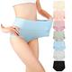 Cauniss Cotton Panties High Waisted C Section Recovery Postpartum Soft Full Coverage Underwear for Women(7 Pack) - Multi - Medium