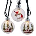 Kurt S. Adler 56463 - 11.5' 10 Light Silver Bell Warm White Christmas Light String Set