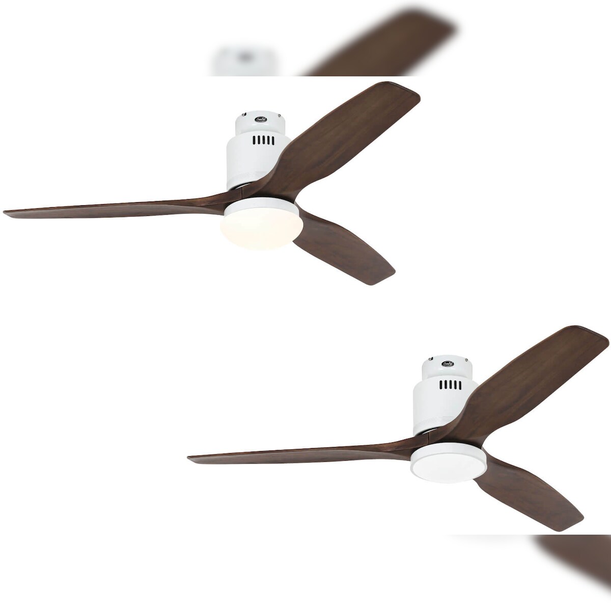 AERODYNAMIX ECO 132, Ventilator mit Licht Weiß und Walnuss, CasaFan Image