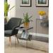 Convenience Concepts SoHo Glass End Table with Shelf