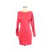 Zanzea Collection Casual Dress - Sheath: Pink Solid Dresses - Women's Size 6