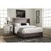 Coaster Furniture Bancroft Grey Demi-wing Upholstered Bed