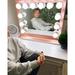 IMPRESSIONS VANITY · COMPANY Hollywood Starlight Plus w/ Bluetooth Speaker & 12 LEDs Lighted Desk Mirrors w/ Metal Frame Metal in Yellow | Wayfair
