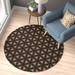 Brown 60 x 0.08 in Area Rug - Zipcode Design™ Ferrigno Geometric/Tan Area Rug Polyester | 60 W x 0.08 D in | Wayfair