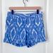 J. Crew Shorts | J Crew Shorts Blue And White Ikat Pattern Size 4 | Color: Blue/White | Size: 4