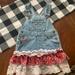 Levi's Dresses | Girls 3t Levi’s Overall Dress | Color: Blue/Red | Size: 3tg