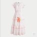 J. Crew Dresses | Embroidered Midi Dress Cotton Voile | Color: White | Size: 2