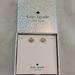 Kate Spade Jewelry | Kate Spade Everyday Spade Earrings | Color: Gold/White | Size: Os