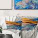 East Urban Home Sunset over Whirly Waves Rectangular Pillow Cover & Insert Polyester/Polyfill blend | 12 H x 20 W x 5 D in | Wayfair