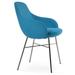 sohoConcept Gazel Arm Cross Dining Chair Upholstered/Metal | 33 H x 21 W x 22 D in | Wayfair GAZA-CRS-BLK-005
