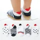 Chaussettes Courtes très Mignonnes pour Bébé socquettes Blanches en Maille de Coton avec Cœur Rouge