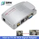 Grwibeou-Boîtier de conversion VGA vers TV AV RCA adaptateur de signal vidéo commutateur