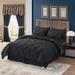 8-piece Pinch Pleated Bed-in-a-Bag Down Alternative Comforter Set