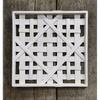 Whitewash Square Woven Frame 16" - 16" high by 16" wide