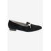 Wide Width Women's Dragonfly Loafer by Bellini in Black Velvet (Size 7 1/2 W)