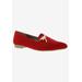 Wide Width Women's Dragonfly Loafer by Bellini in Red Micro Suede (Size 11 W)