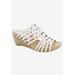 Women's Pretty Wedge Sandal by Bellini in White Faux Nubuck (Size 9 1/2 M)