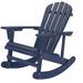 Solid Wood Adirondack Rocking Chair by Saint Birch in Navy Blue