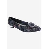 Women's Frilly Loafer by Bellini in Black Floral Textile (Size 8 1/2 M)