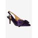 Wide Width Women's Devika Slingback Pump by J. Renee in Purple (Size 9 W)