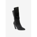 Women's Chrome Wide Calf Boot by Bellini in Black Micro Stretch (Size 9 M)