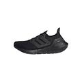 adidas Women's Ultraboost 21 Running Shoes, Black/Black/Black, 5