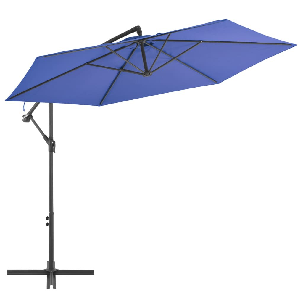 vidaXL Ampelschirm mit Aluminium-Mast 300 cm Blau Image