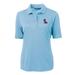 Women's Cutter & Buck Light Blue Ole Miss Rebels Virtue Eco Pique Recycled Polo