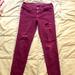 American Eagle Outfitters Jeans | Burgundy American Eagle Jeggings | Color: Purple/Red | Size: 6