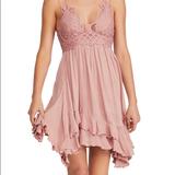 Free People Dresses | Free People Pink Flowy Dress | Color: Pink | Size: S