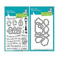 Lawn Fawn Here We Go A-Waddling Clear Stamp and Die Set - 2 Item Bundle