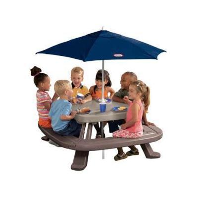 Little Tikes Endless Adventures Fold 'n Store Picnic Table with Market Umbrella