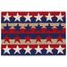 "Liora Manne Frontporch Stars & Stripes Indoor/Outdoor Rug Americana 20""x30"" - Trans Ocean Import Co FTP12180414"