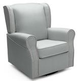 Middleton Upholstered Glider Swivel Rocker Chair in Sea Breeze - Delta Children 509310-465