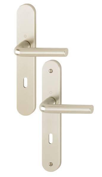 Ensemble sur plaques ARLES type clé L finition champagne HOPPE 634620