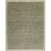 Green 72 x 0.25 in Area Rug - Samad Rugs Textures Hand Knotted Wool Sage/Beige Area Rug Wool | 72 W x 0.25 D in | Wayfair