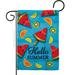 Arlmont & Co. Craft 2-Sided Polyester 1.5 x 1 ft Garden Flag in Blue/Orange | 18.5 H x 13 W in | Wayfair 2E9AAF9AE77F4004A998F4E5FDB17351