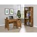 Millwood Pines Gostkowski 2 Piece Rectangular Computer Desk Office Set Wood in Black/Brown | 47.25 W x 23.5 D in | Wayfair