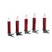 Kurt S. Adler 46672 - 5" 5 Light Red Battery-Operated Flicker Flame Candle