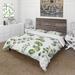 Designart 'Green Eucalyptus Branches III' Traditional Duvet Cover Set