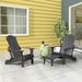 Seaton Folding Poly Adirondack Chair with Pull-out Ottoman, Set of 2