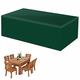 Garden Furniture Covers, Cube Garden Furniture Cover Waterproof, Windproof, Anti-UV, Tear-Resistant 420D Oxford Outdoor Garden Table and Chair Cover - Green 140 x 80 x 80cm