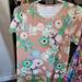 Lularoe Dresses | Euc Lularoe Carly Beautiful Floral On Dark Tan | Color: Tan/White | Size: Xs