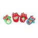 10-Piece Winter Wonderland Christmas Stocking Novelty Gift Bag Set 14"