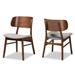 Alston Mid-Century Modern Wood Dining Chair Set (2PCs)