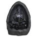 Buddha Sitting In Grotto Fountain With LED