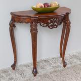 Windsor Carved Half-Moon Console Table