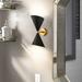 2-Light Modern Adjustable Head Cone Vanity Light Up&Down Dual Horn Hourglass Wall Sconce