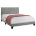 85.25" Charcoal Gray Contemporary Rectangular Bed Frame - Queen Size