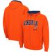 Men's Colosseum Orange Virginia Cavaliers Arch & Logo 3.0 Full-Zip Hoodie